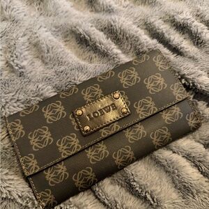 Loewe Black and Tan Monogram Wallet